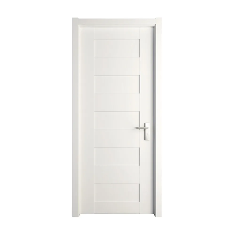 High Quality Manufacturers Custom Wooden Doors With Frame Melamine Door Skin Sheet Foreign White Hotel Security Doors