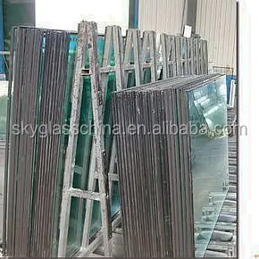 
3+8+3mm Curve Shape and Float Glass Type insulated glass door refrigerator freezer 