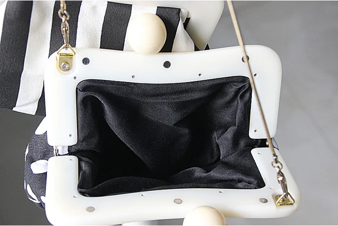 2017 new retro ball shoulder bags acrylic clutch evening bag