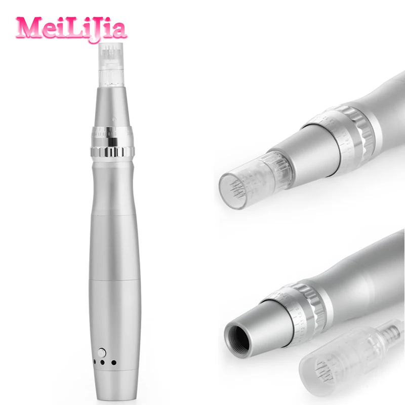  Массажер для лица ухода за кожей импортный инструмент Электрический заряжаемый микро-игольчатый Дерма ролик с сертификацией CE