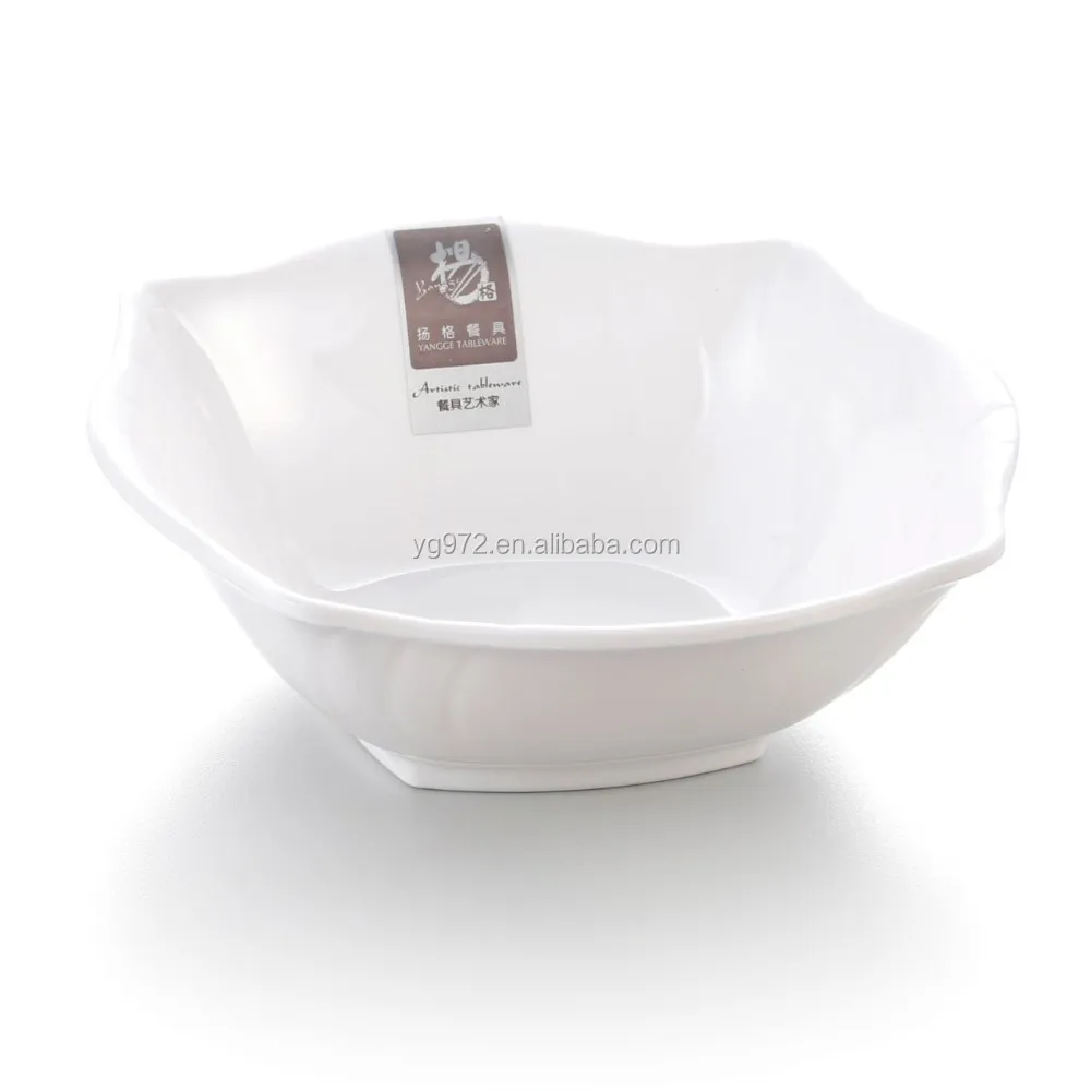 Unbreakable White Restaurant Unique Melamine Cereal Bowl