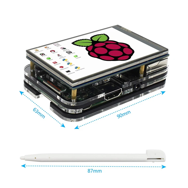Capacitive 3.5 inch LCD Touch Screen for Raspberry pi 3 Model b+