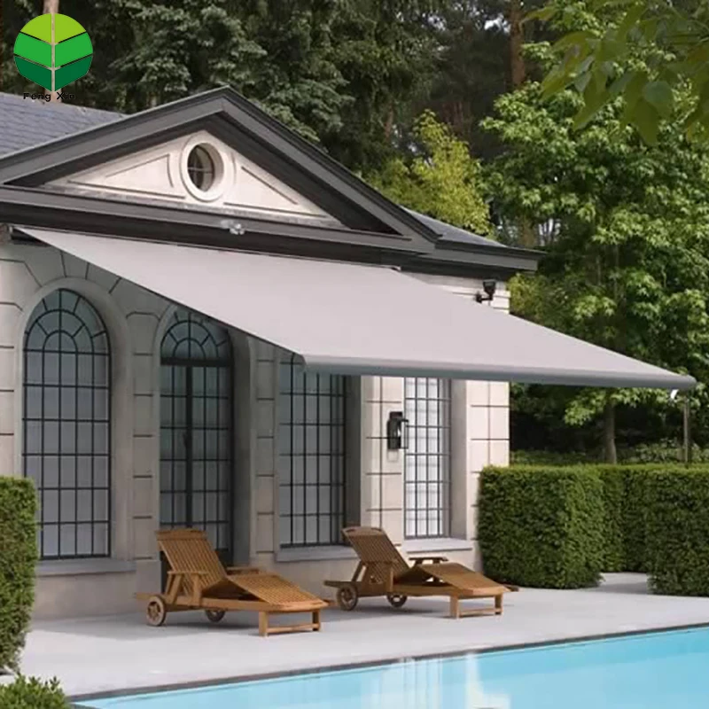 Awnings High quality Detachable Outdoor waterproof aluminum  Retractable  awnings