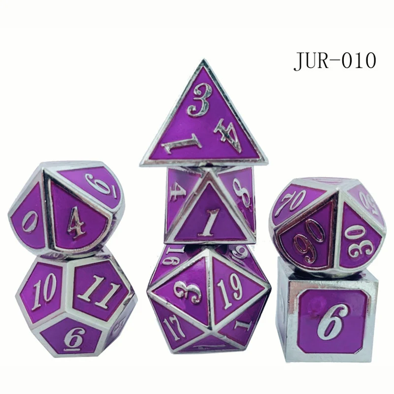 Source factory specializing in making zinc alloy multi-sided metal dice game entertainment dice
