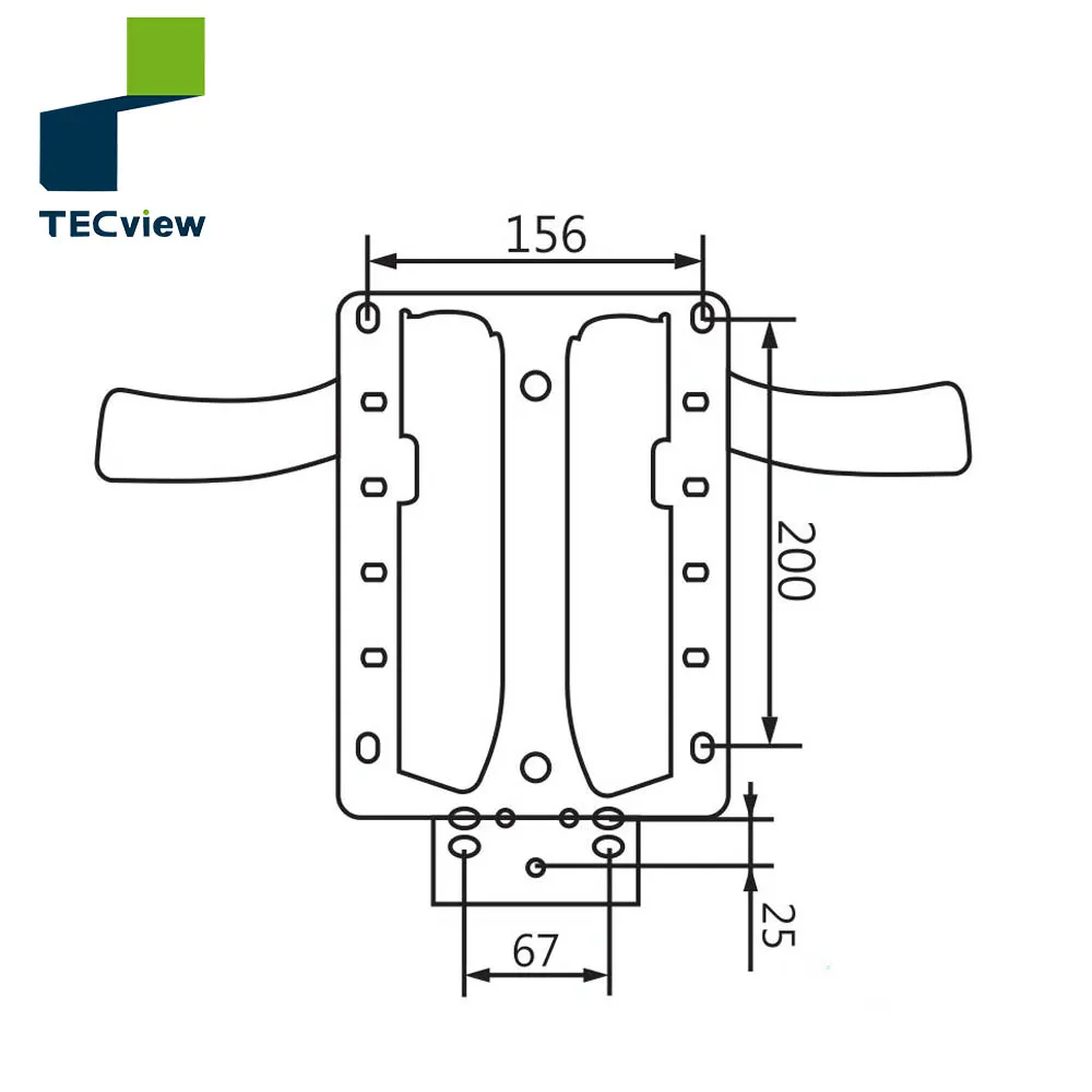 
Split Tilted swivel mechanism locking safety function for office chair with Seat back adjustment Controller 
