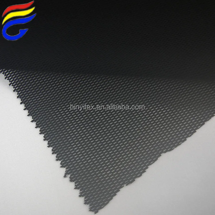 Black color 240gsm strech nylon  mesh fabric for sports shoes