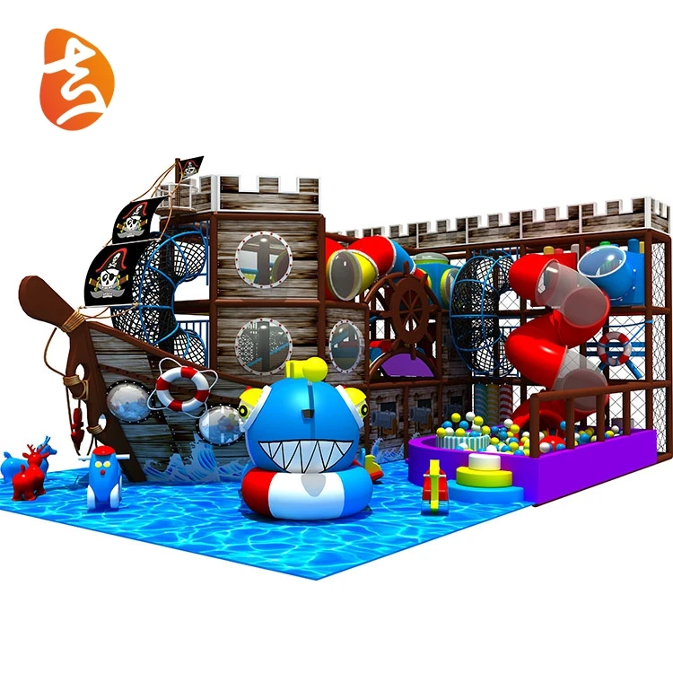 Ocean series multifunction attractive kids indoor playground with ball pool