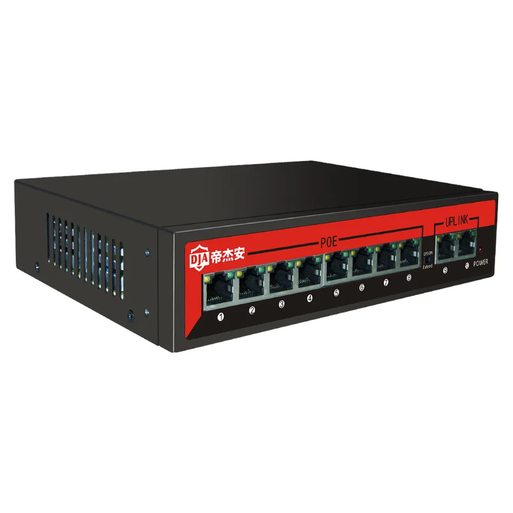 
Hot 8+2 port 10/100m poe switch multiple ethernet port for CCTV 