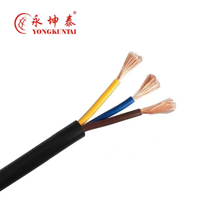 twin electrical cables with earth wire/flat electrical wires