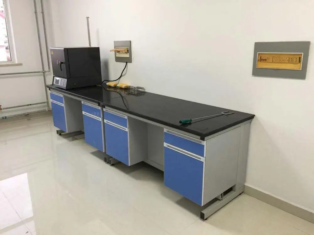 
Steel Wood Laboratory side Table / Steel Electronic Workbenches With Drawers 
