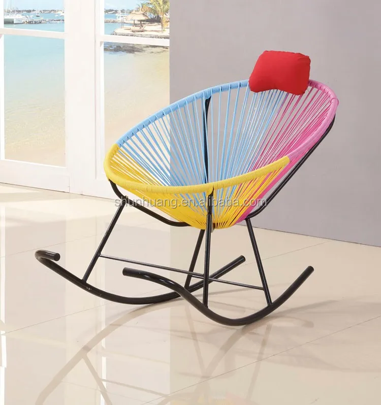 Hot sale cheap rocking egg chair peacock rattan chair outdoor wicker chair for adult