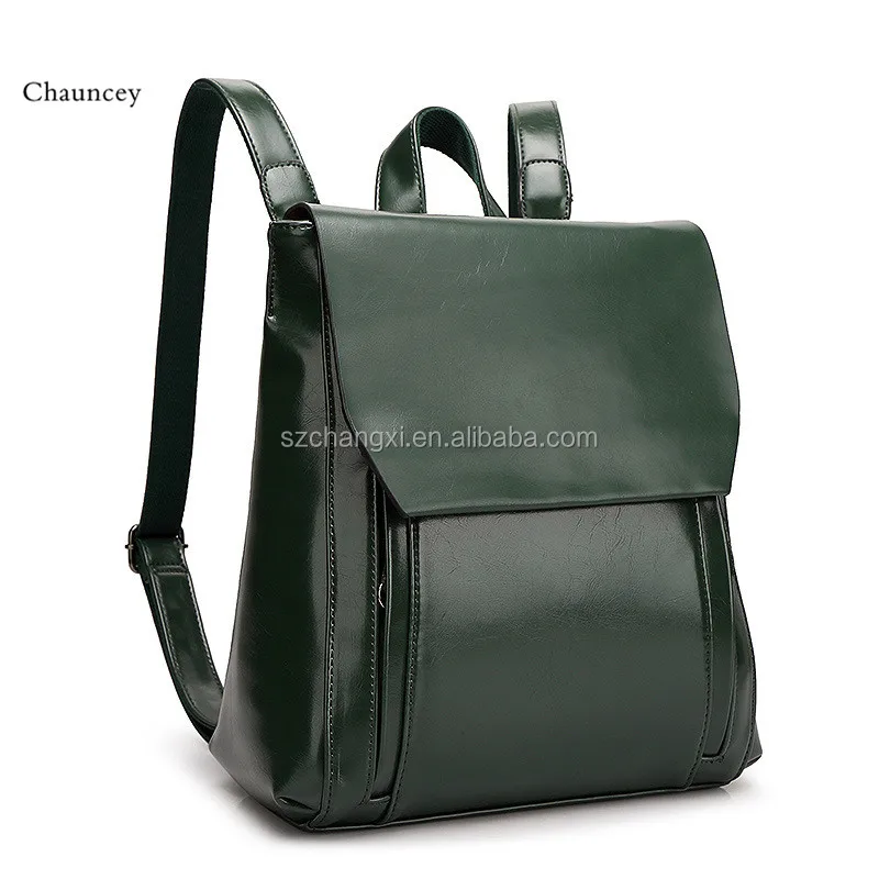 Leather Women Backpack girl Korean Style Ladies Strap Laptop Bag Daily Backpack