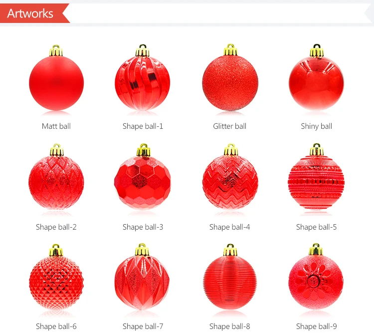China supplies modern design christmas Tree decoration  ball christmas baubles Hanging Ornament wedding decoration