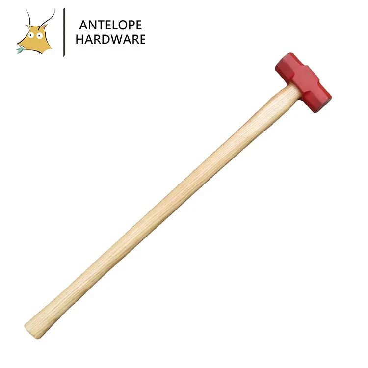 Серебряный Кованый Стальной деревянный шарик, ручка молотка, кувалда