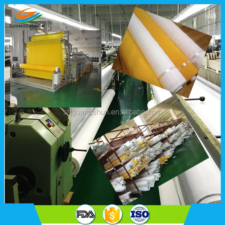Polyester monofilament plain weave 38~350 mesh silk screen printing mesh