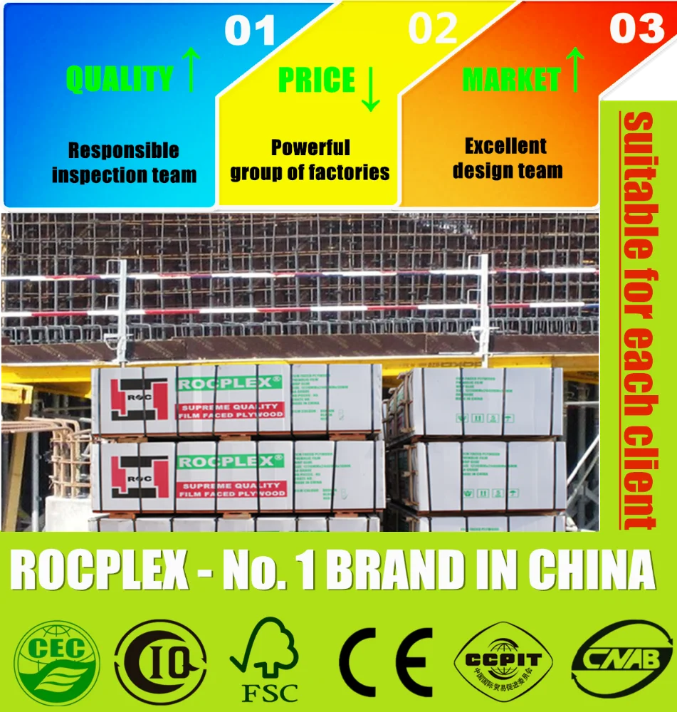 
18mm construction materials plywood waterproof/ phenolic film faced plywood brown OEM service 