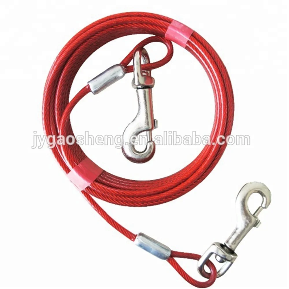 Anti-Bite Steel Wire Rope Dog Tie Out Cable leash for Dog