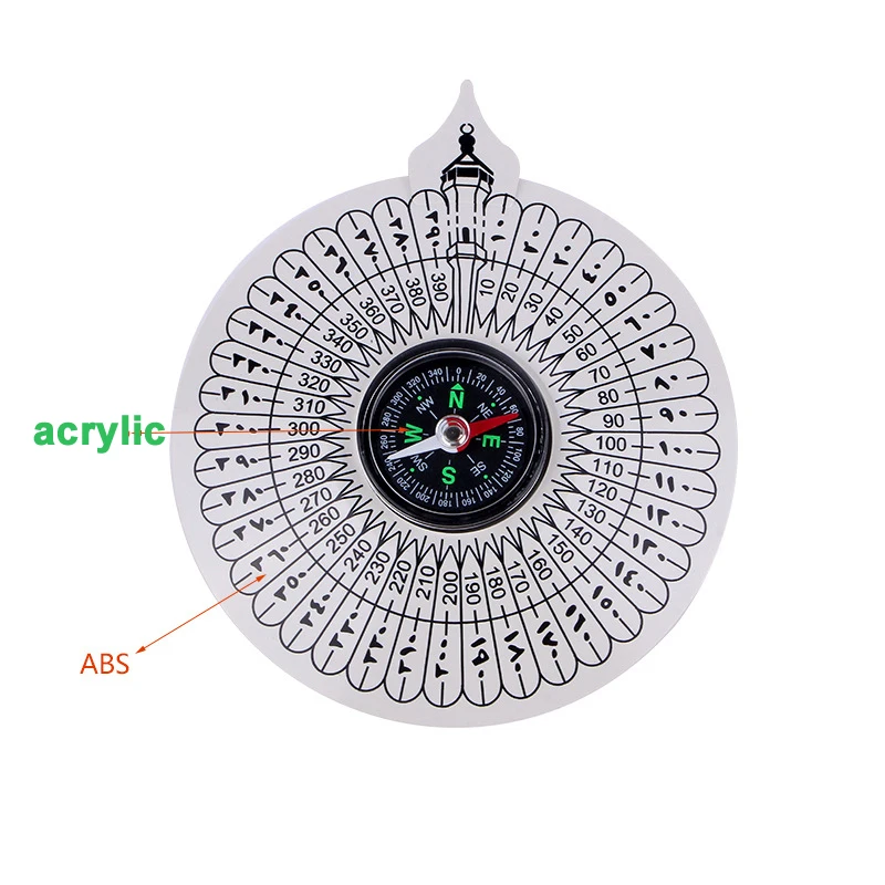 Дешевый мусульманский компас указатель направления мусульманский компас Qibla руководство по эксплуатации на арабском языке