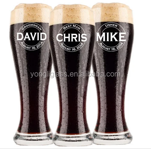 Hot selling novelty beer glass , tulip beer glasses,beer glass with logo