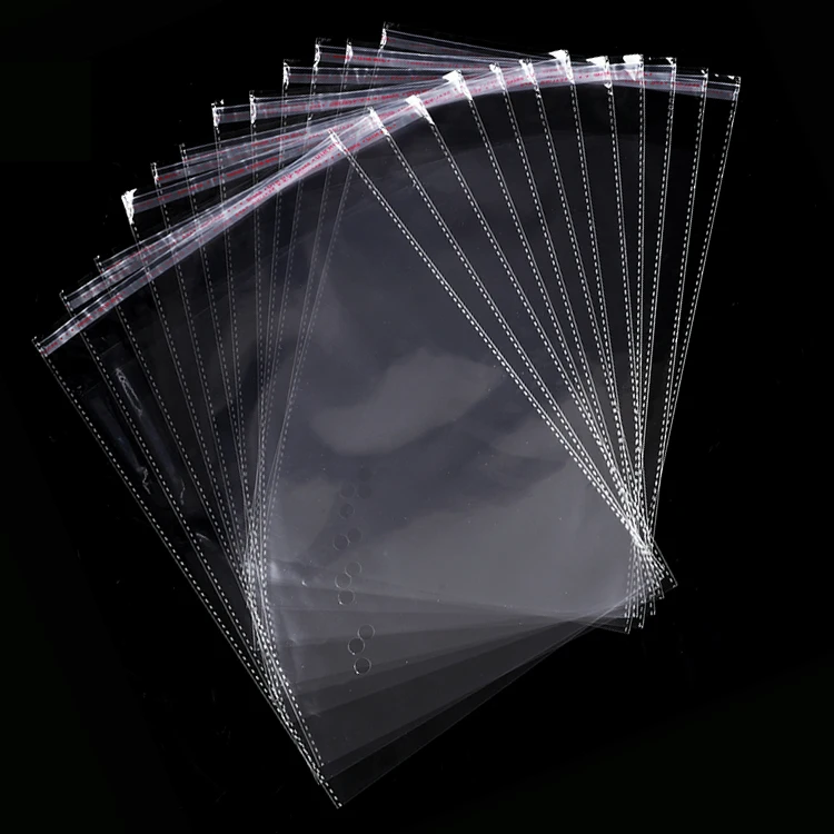 Custom Printing And Size Cellophane Clear OPP Self Adhesive Plastic Tear Off Plastic Bag