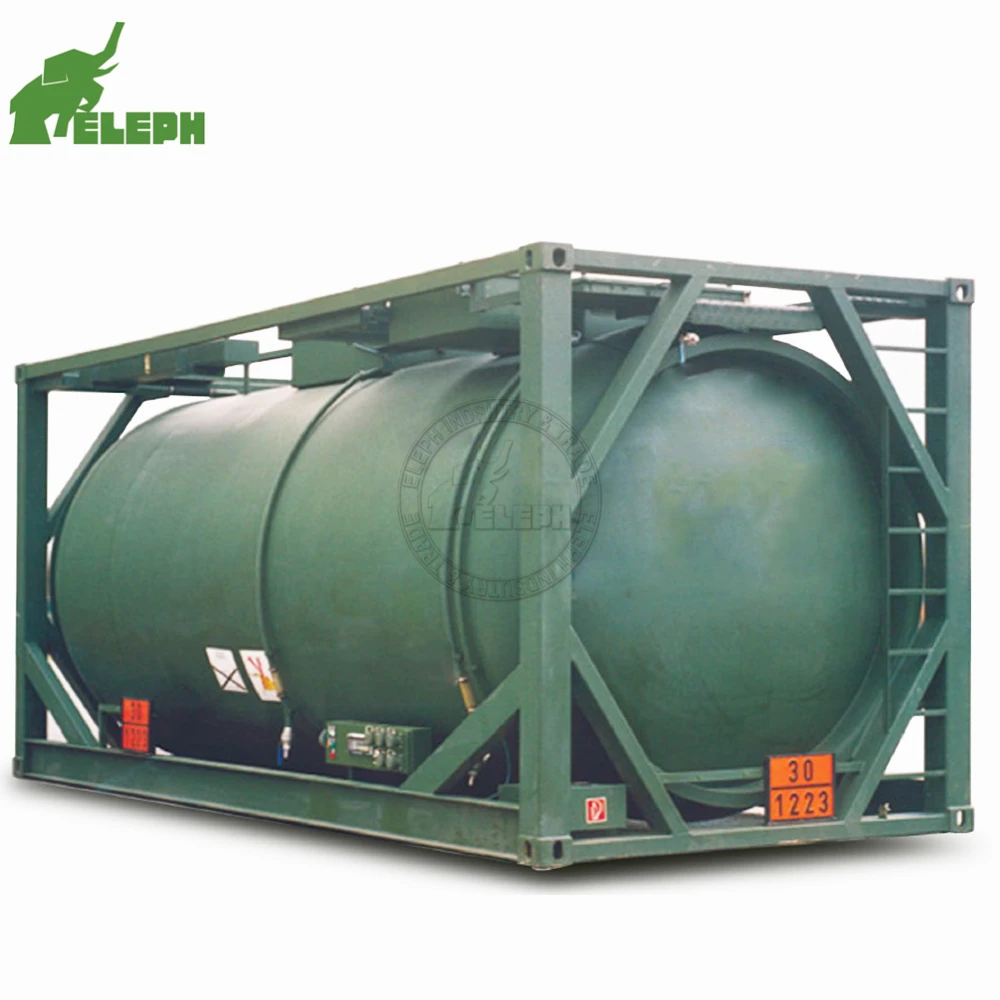 20ft 40ft ISO Standard Liquid Fuel Storage Transportable Tank Container