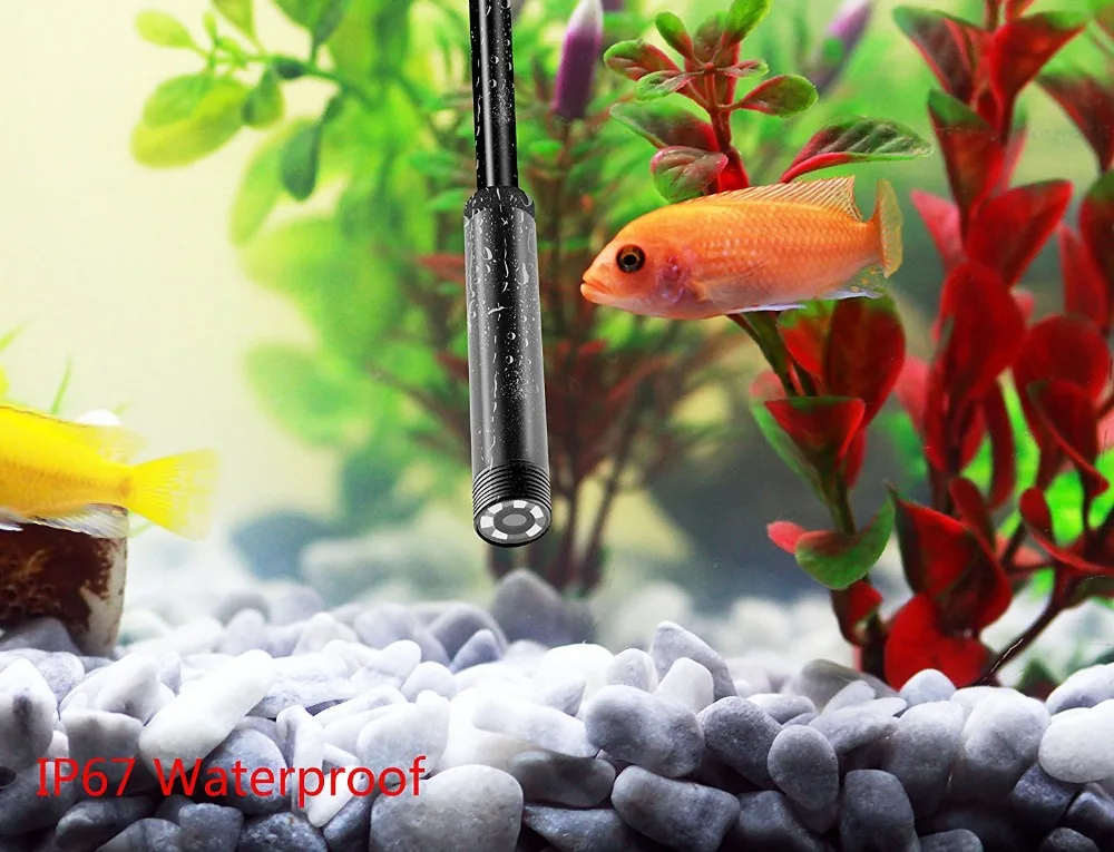 Newest 6 LED wifi 720P WIFI Borescope endoscope inspection camera for iphone 1m soft wire