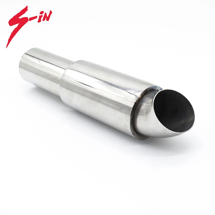 stainless steel universal SS304 muffler silencer for auto exhaust modification
