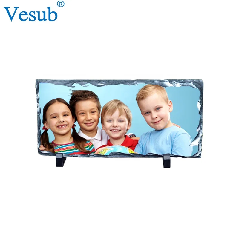 Sublimation Slate Photo Frame Wall Clock