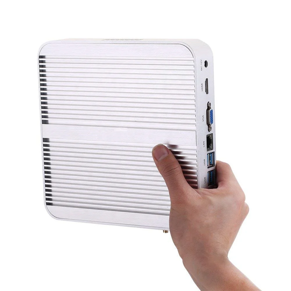 Core i5 8250u 8350u fanless mini industrial Computer pc with ngff nvme ssd hdd for office school POS