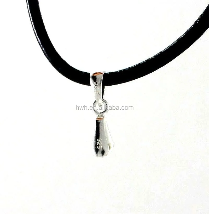 
H1345, серебро 925 пробы, подвеска с зажимом для самостоятельного изготовления ювелирных изделий 