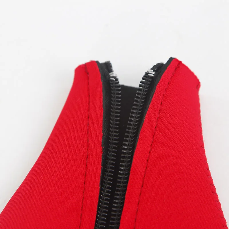 2023 Wholesales logo print Neoprene Water Can Tube Holder Zipper Beer Bottle Cooler