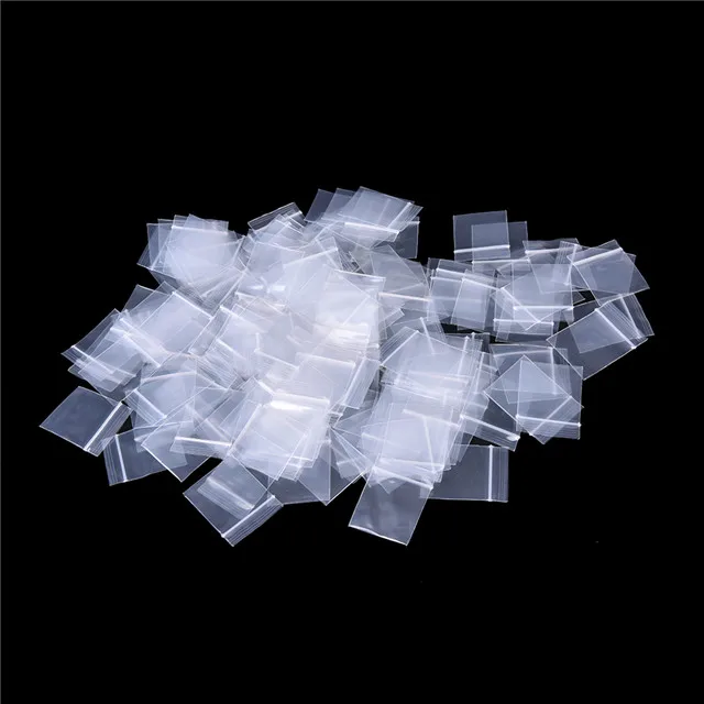 Custom size press seal minigrip resealable bags