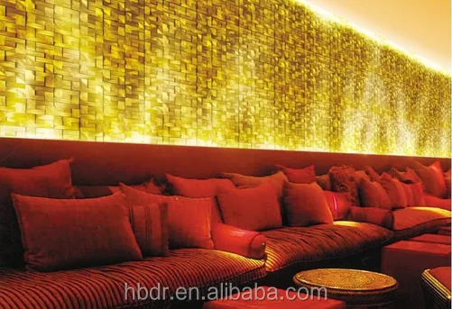 Factory best price Plating golden Europe style Premium glass mosaic patterns