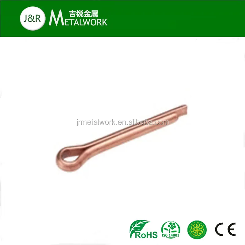 Factory tin plated DIN94 coper/brass split pin 0.6mm  0.8mm  1mm  1.2mm   1.6 mm  2mm 2.5mm 3.2mm