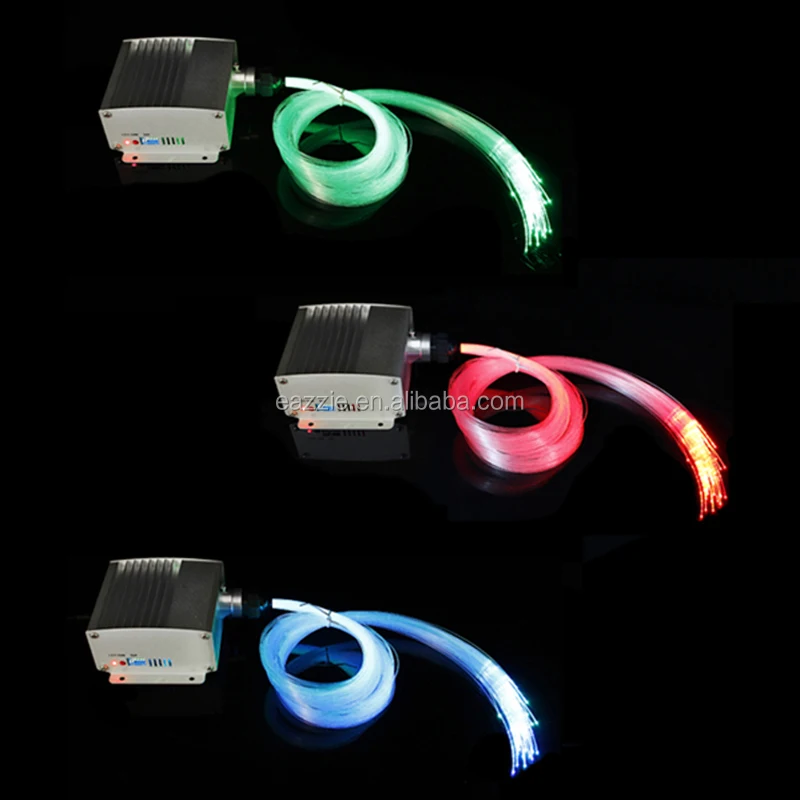Оптовая продажа из Китая сменяющий цвет 12 В светодиодный волоконно-оптический свет комплект для создания эффекта звездного