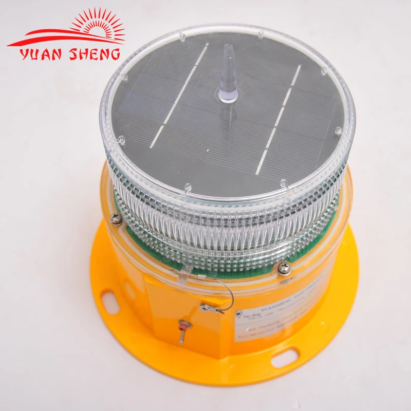 Radio/cell tower proof steady burning solar aviation,obstruction ,aircraft,obstacle Navigation Marine light