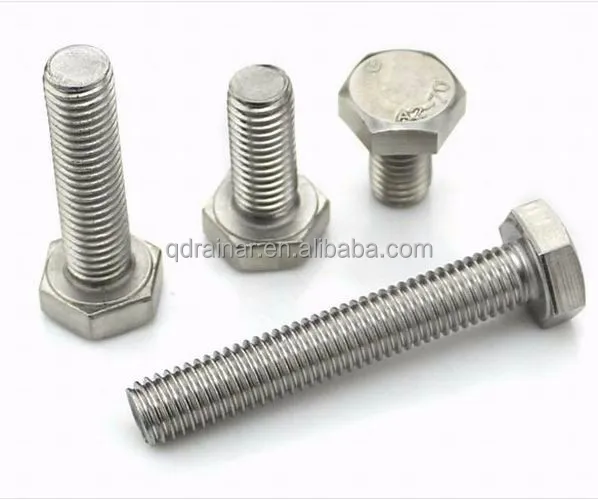 Болт из нержавеющей стали с шестигранной головкой ISO 4014 4017