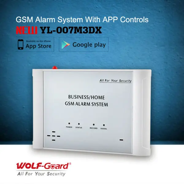 (2014 Новинка!!)Русскоязычная Gsm сигнализация с APP