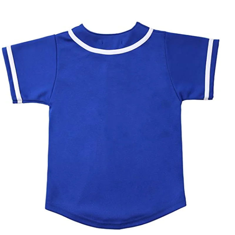 Kids short sleeve throwback baseball shirt team baseball jersey