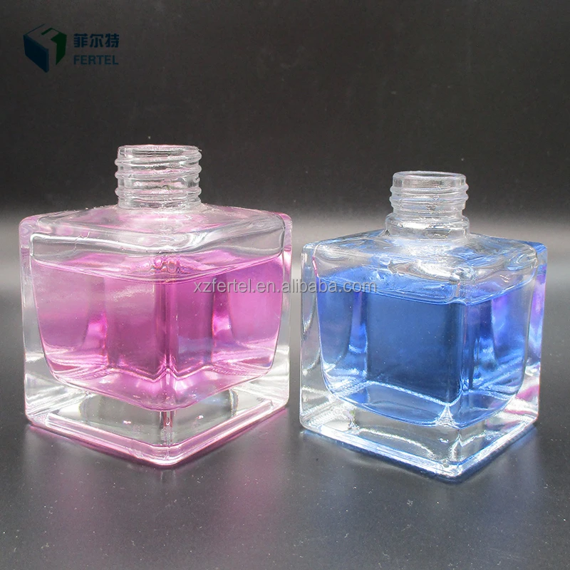 
New 100ml 120ml 150ml Glass square Reed aroma sticks holder diffuser professional Bottle with private label 
