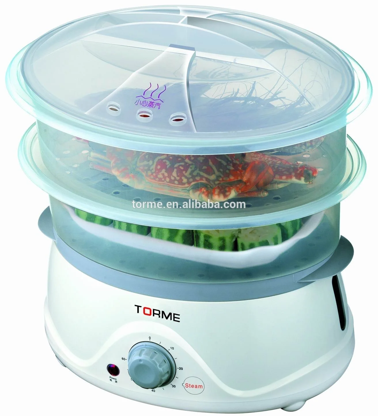 
Electric Food Steamer with PP BP free 