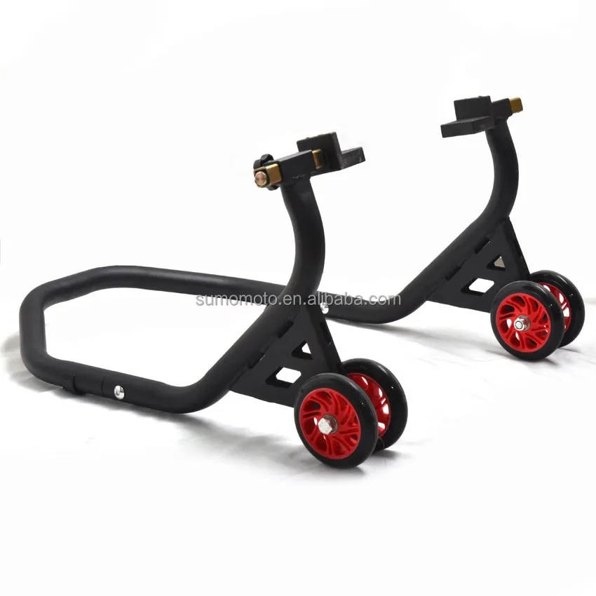 Hot sale SUMOMOTO FALCON racing stands ,SMI3037VTX rear stand with 4 nice wheels V or L adapter options