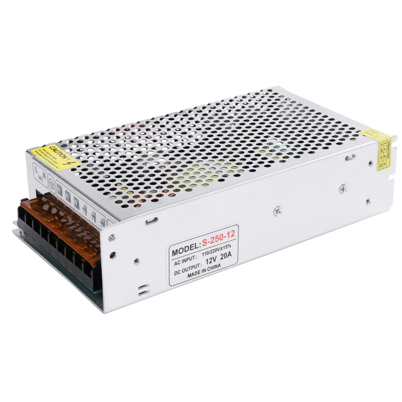 
High quality constant voltage 12V 20A switching power supply 250W switch power supply led transformer for led strip light 