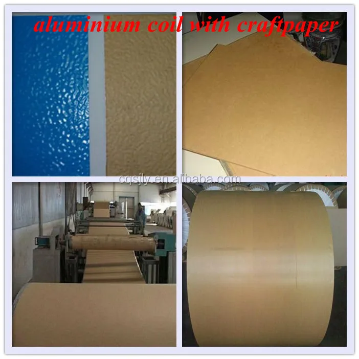 Polykraft moisture barrier Alloy 3003 aluminum coil sheet / plate for heat insulation jacket