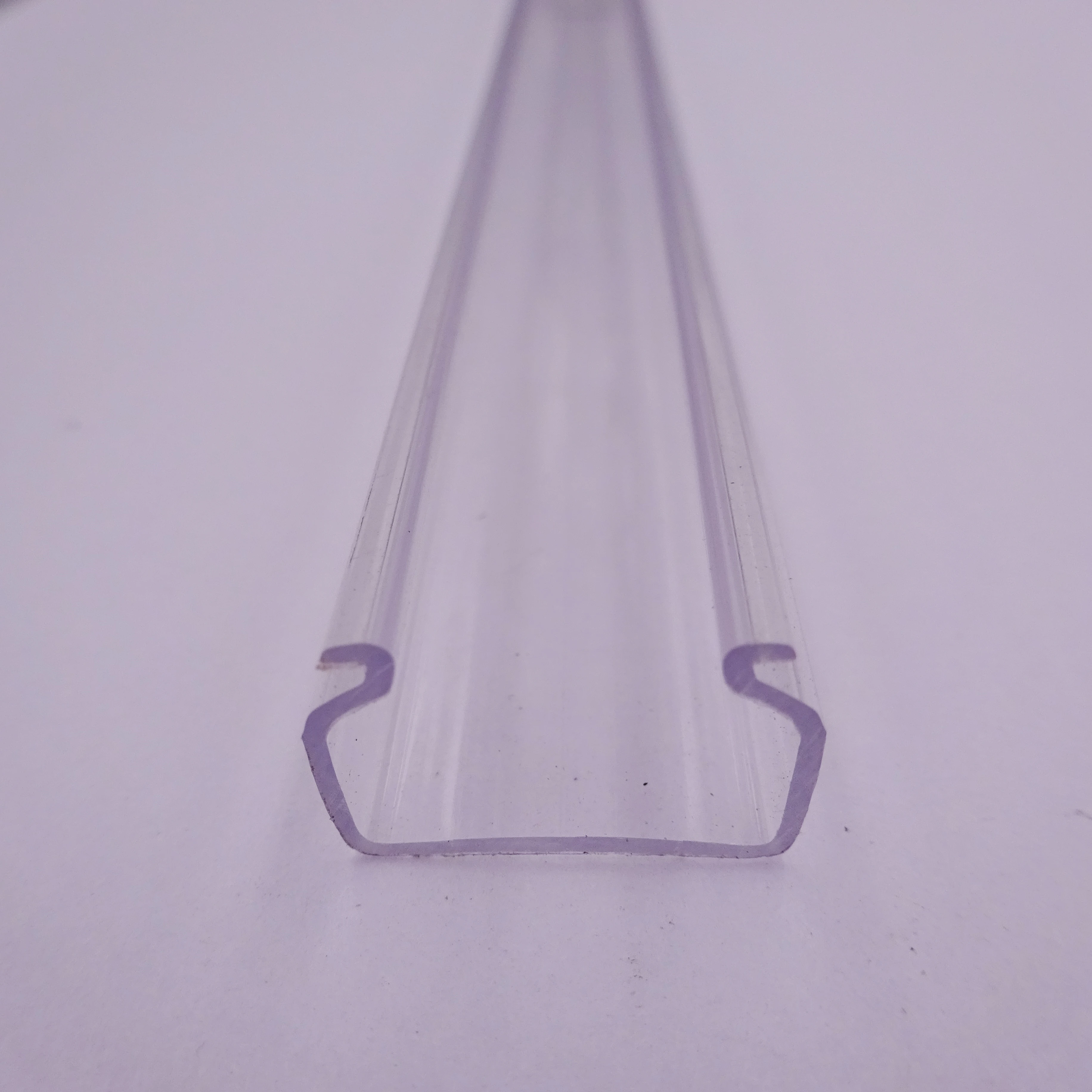 Customized Size Plastic Extrusion Profile Clear Square Tube