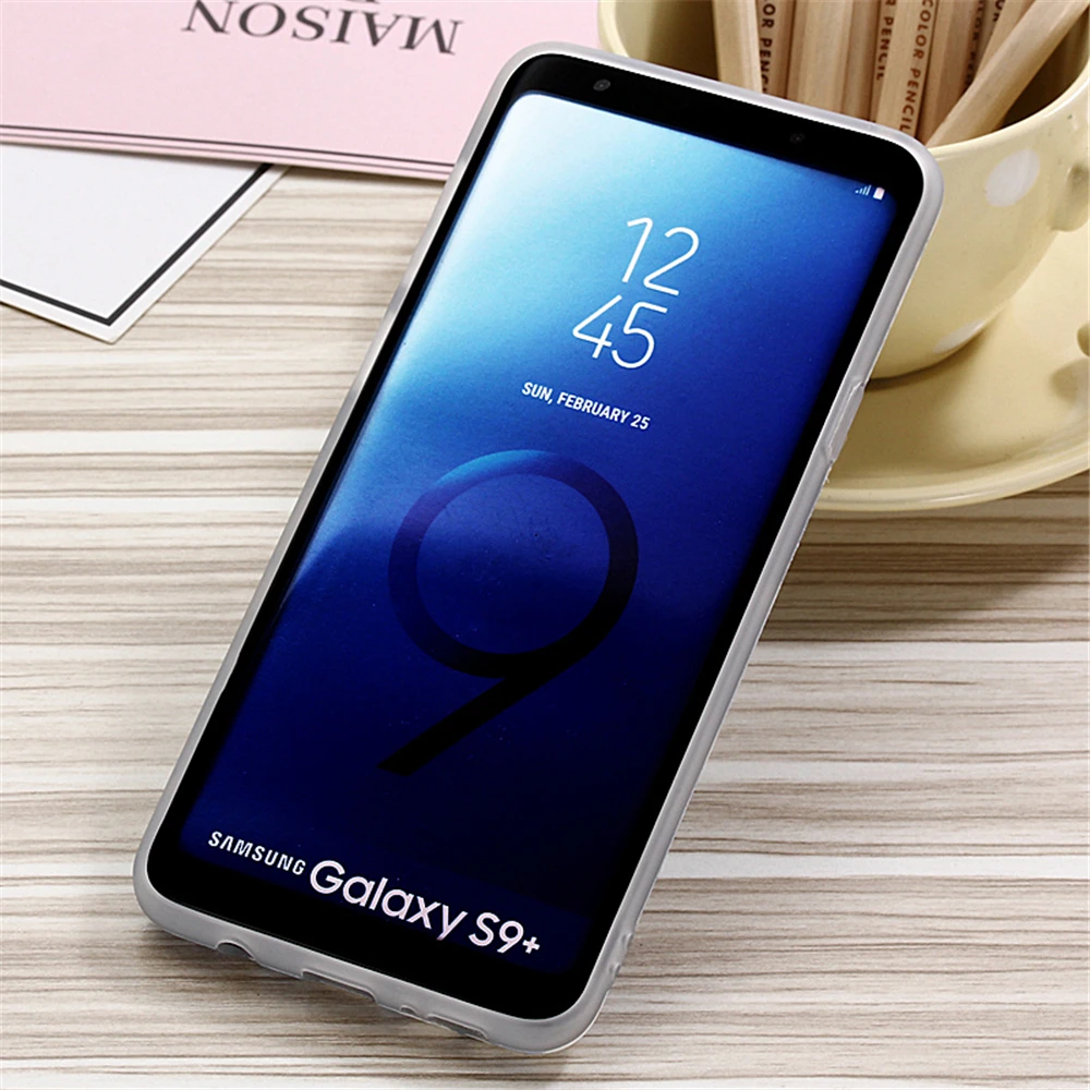 
Pink IMD TPU Luxury Marble mobile phone Covers For Samsung Galaxy S9 plus 