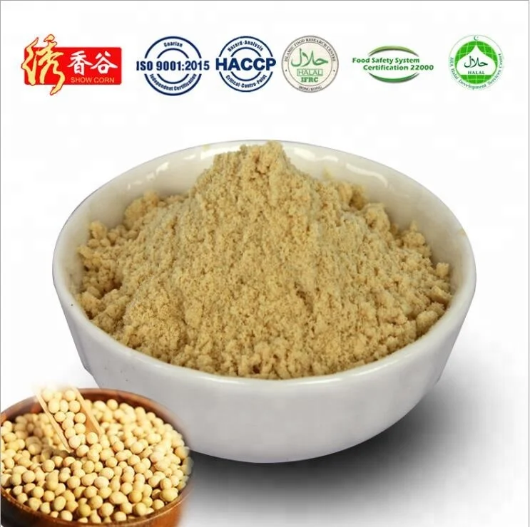 
Supply high quality soya bean powder lowest price soybean powder roast soy bean powder 