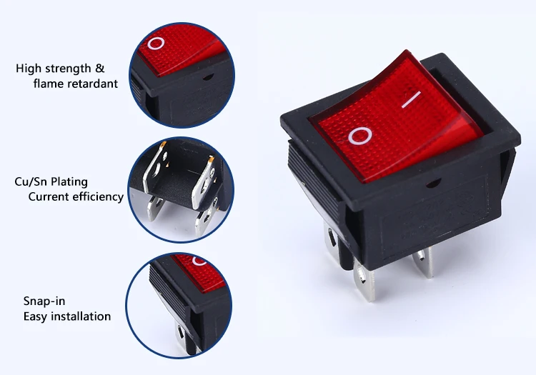 12v 250v kcd1 switch
