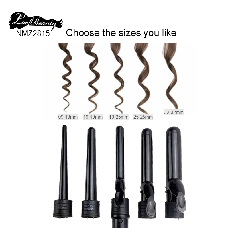 DODO 5p Hair Curler Professional Different Size Hair Curling Iron Ceramic Coating Tongs With Factory Price