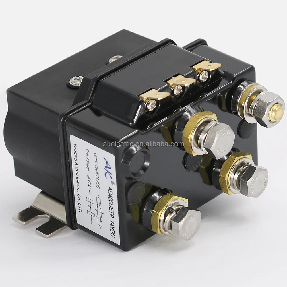 DC Contactor for Motor Reversing Winch Relay, Continuous to 100A Short Time Duty 400A 48V Winch Relay^
